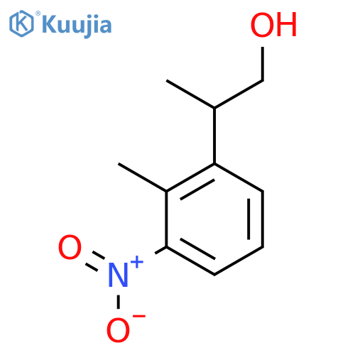 2-(2-Methyl-3-nitrophenyl)propan-1-ol structure