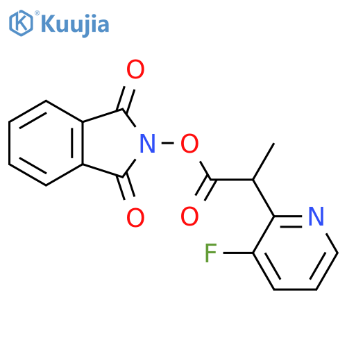 1,3-dioxo-2,3-dihydro-1H-isoindol-2-yl 2-(3-fluoropyridin-2-yl)propanoate structure