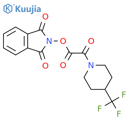 1,3-dioxo-2,3-dihydro-1H-isoindol-2-yl 2-oxo-2-[4-(trifluoromethyl)piperidin-1-yl]acetate structure