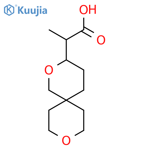2-(2,9-Dioxaspiro[5.5]undecan-3-yl)propanoic acid structure