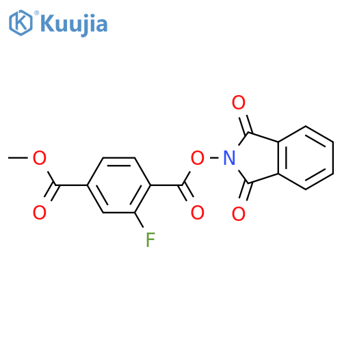 1-(1,3-dioxo-2,3-dihydro-1H-isoindol-2-yl) 4-methyl 2-fluorobenzene-1,4-dicarboxylate structure