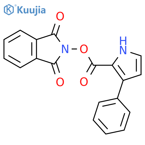 1,3-dioxo-2,3-dihydro-1H-isoindol-2-yl 3-phenyl-1H-pyrrole-2-carboxylate structure