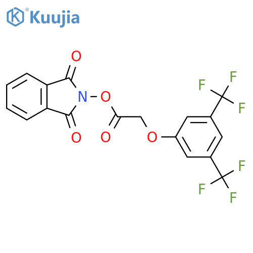 1,3-dioxo-2,3-dihydro-1H-isoindol-2-yl 2-[3,5-bis(trifluoromethyl)phenoxy]acetate structure