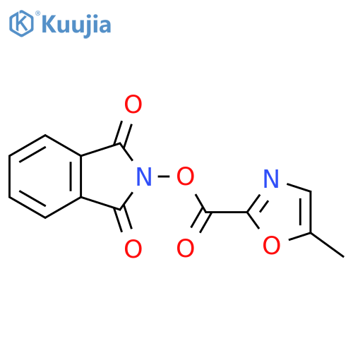 1,3-dioxo-2,3-dihydro-1H-isoindol-2-yl 5-methyl-1,3-oxazole-2-carboxylate structure