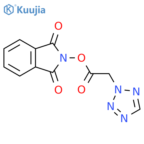 1,3-dioxo-2,3-dihydro-1H-isoindol-2-yl 2-(2H-1,2,3,4-tetrazol-2-yl)acetate structure
