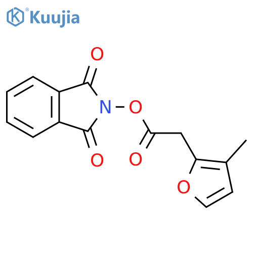 1,3-dioxo-2,3-dihydro-1H-isoindol-2-yl 2-(3-methylfuran-2-yl)acetate structure