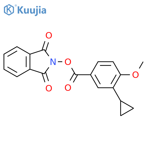 1,3-dioxo-2,3-dihydro-1H-isoindol-2-yl 3-cyclopropyl-4-methoxybenzoate structure
