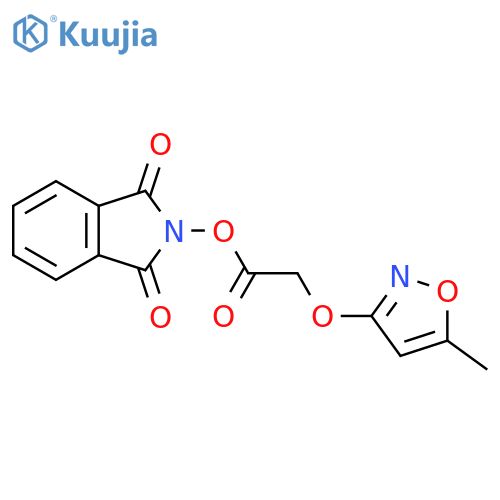 1,3-dioxo-2,3-dihydro-1H-isoindol-2-yl 2-[(5-methyl-1,2-oxazol-3-yl)oxy]acetate structure