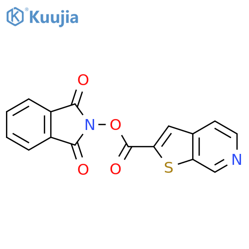 1,3-dioxo-2,3-dihydro-1H-isoindol-2-yl thieno[2,3-c]pyridine-2-carboxylate structure