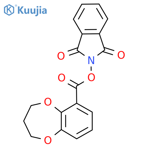 1,3-dioxo-2,3-dihydro-1H-isoindol-2-yl 3,4-dihydro-2H-1,5-benzodioxepine-6-carboxylate structure