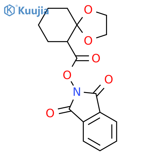1,3-dioxo-2,3-dihydro-1H-isoindol-2-yl 1,4-dioxaspiro[4.5]decane-6-carboxylate structure
