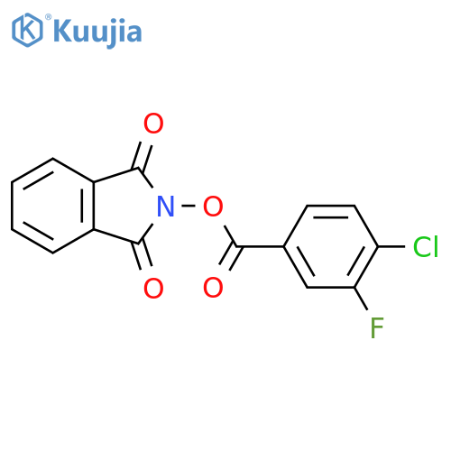 1,3-dioxo-2,3-dihydro-1H-isoindol-2-yl 4-chloro-3-fluorobenzoate structure