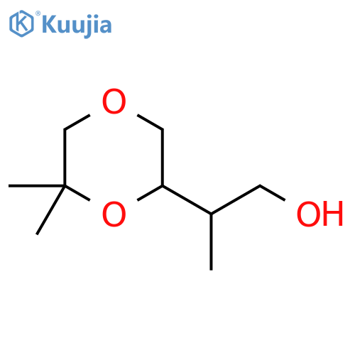 2-(6,6-Dimethyl-1,4-dioxan-2-yl)propan-1-ol structure