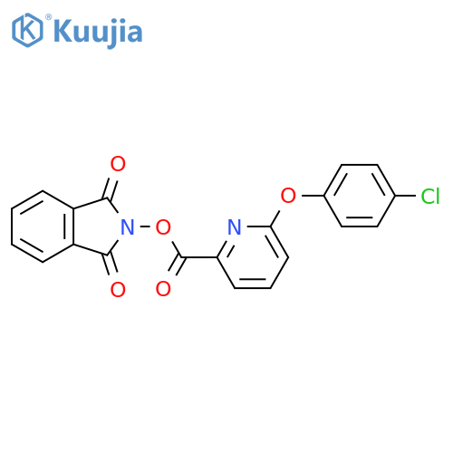 1,3-dioxo-2,3-dihydro-1H-isoindol-2-yl 6-(4-chlorophenoxy)pyridine-2-carboxylate structure