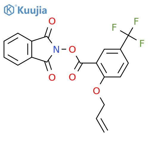 1,3-dioxo-2,3-dihydro-1H-isoindol-2-yl 2-(prop-2-en-1-yloxy)-5-(trifluoromethyl)benzoate structure