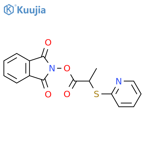 1,3-dioxo-2,3-dihydro-1H-isoindol-2-yl 2-(pyridin-2-ylsulfanyl)propanoate structure