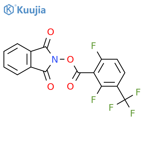1,3-dioxo-2,3-dihydro-1H-isoindol-2-yl 2,6-difluoro-3-(trifluoromethyl)benzoate structure