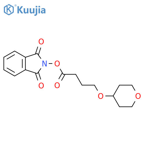 1,3-dioxo-2,3-dihydro-1H-isoindol-2-yl 4-(oxan-4-yloxy)butanoate structure