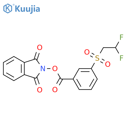 1,3-dioxo-2,3-dihydro-1H-isoindol-2-yl 3-(2,2-difluoroethanesulfonyl)benzoate structure
