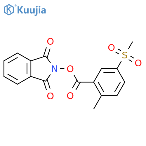 1,3-dioxo-2,3-dihydro-1H-isoindol-2-yl 5-methanesulfonyl-2-methylbenzoate structure
