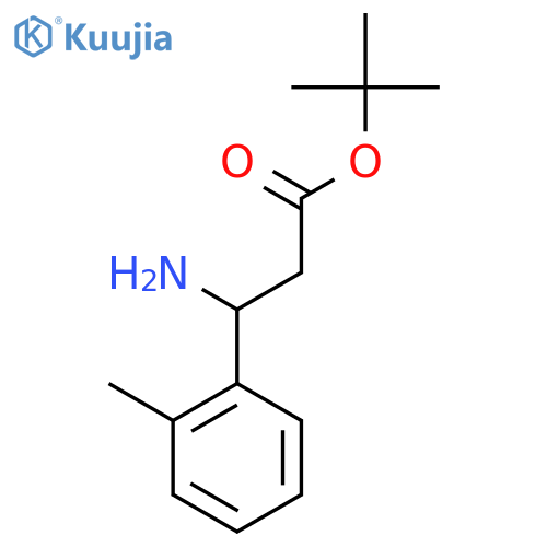 Tert-butyl 3-amino-3-(2-methylphenyl)propanoate structure