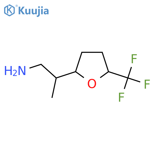 2-[5-(Trifluoromethyl)oxolan-2-yl]propan-1-amine structure