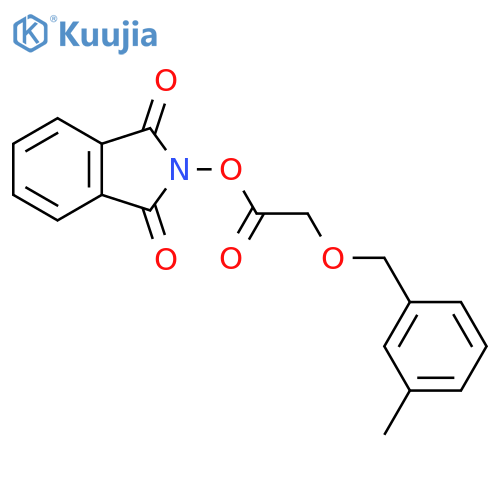 1,3-dioxo-2,3-dihydro-1H-isoindol-2-yl 2-[(3-methylphenyl)methoxy]acetate structure