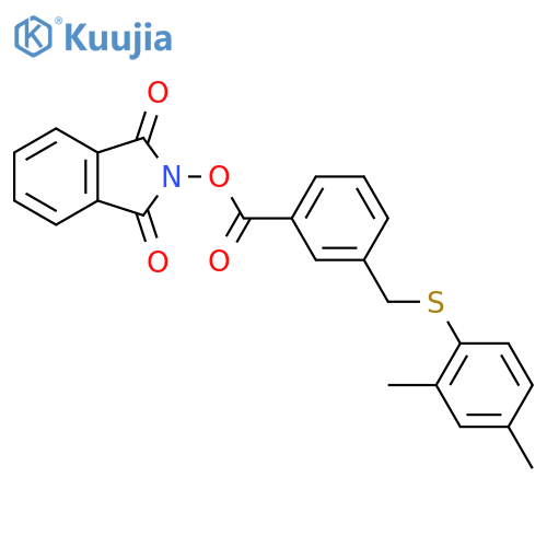 1,3-dioxo-2,3-dihydro-1H-isoindol-2-yl 3-{[(2,4-dimethylphenyl)sulfanyl]methyl}benzoate structure