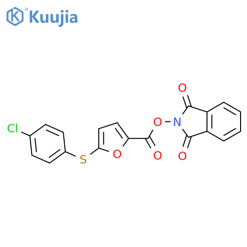 1,3-dioxo-2,3-dihydro-1H-isoindol-2-yl 5-[(4-chlorophenyl)sulfanyl]furan-2-carboxylate structure