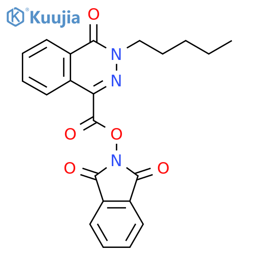 1,3-dioxo-2,3-dihydro-1H-isoindol-2-yl 4-oxo-3-pentyl-3,4-dihydrophthalazine-1-carboxylate structure