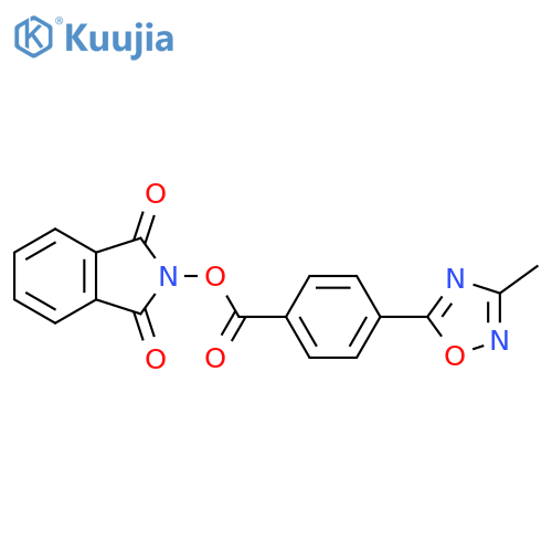 1,3-dioxo-2,3-dihydro-1H-isoindol-2-yl 4-(3-methyl-1,2,4-oxadiazol-5-yl)benzoate structure