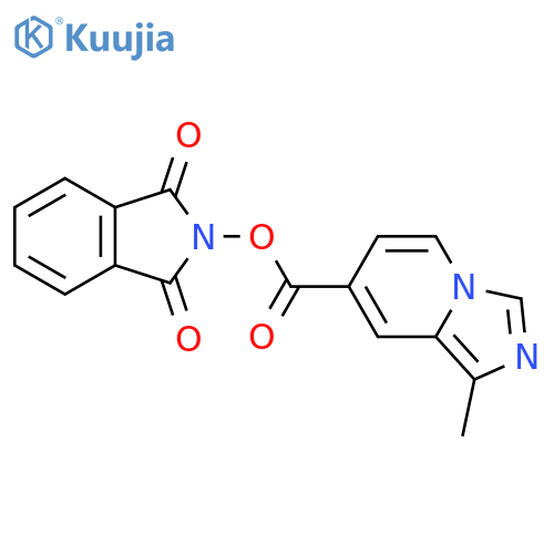 1,3-dioxo-2,3-dihydro-1H-isoindol-2-yl 1-methylimidazo[1,5-a]pyridine-7-carboxylate structure