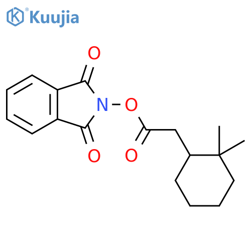 1,3-dioxo-2,3-dihydro-1H-isoindol-2-yl 2-(2,2-dimethylcyclohexyl)acetate structure