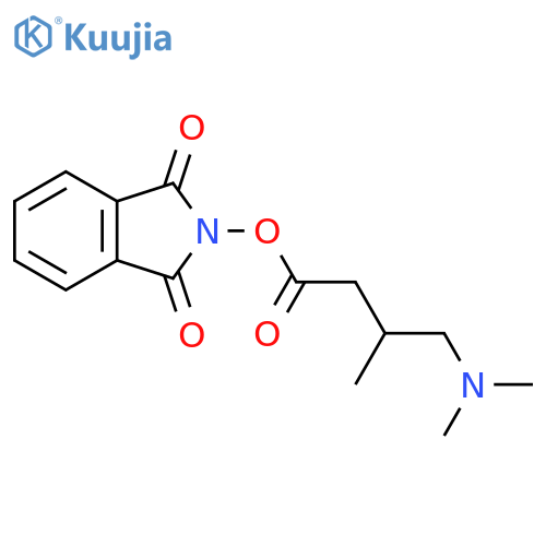 1,3-dioxo-2,3-dihydro-1H-isoindol-2-yl 4-(dimethylamino)-3-methylbutanoate structure