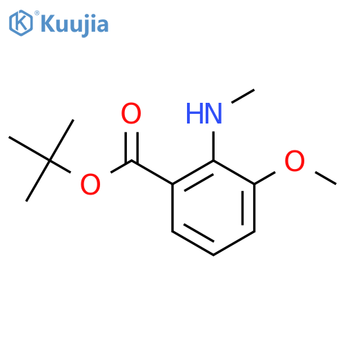 Tert-butyl 3-methoxy-2-(methylamino)benzoate structure