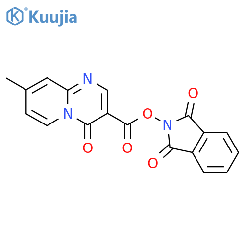 1,3-dioxo-2,3-dihydro-1H-isoindol-2-yl 8-methyl-4-oxo-4H-pyrido[1,2-a]pyrimidine-3-carboxylate structure