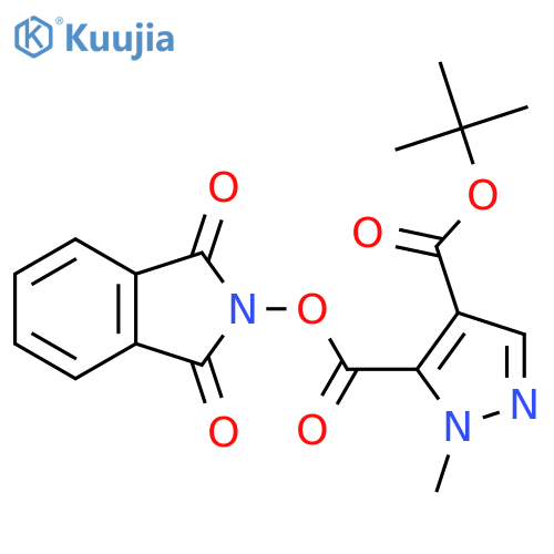 4-tert-butyl 5-(1,3-dioxo-2,3-dihydro-1H-isoindol-2-yl) 1-methyl-1H-pyrazole-4,5-dicarboxylate structure