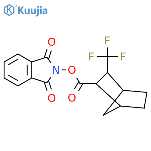 1,3-dioxo-2,3-dihydro-1H-isoindol-2-yl 3-(trifluoromethyl)bicyclo[2.2.1]heptane-2-carboxylate structure