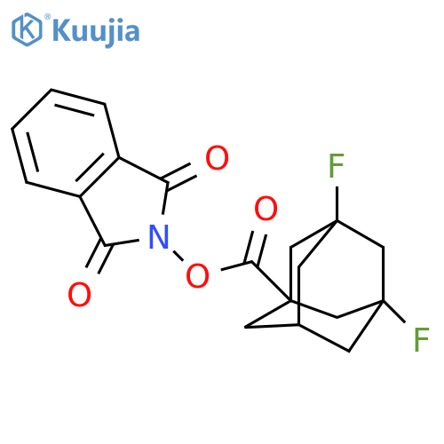 1,3-dioxo-2,3-dihydro-1H-isoindol-2-yl 3,5-difluoroadamantane-1-carboxylate structure