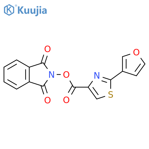 1,3-dioxo-2,3-dihydro-1H-isoindol-2-yl 2-(furan-3-yl)-1,3-thiazole-4-carboxylate structure