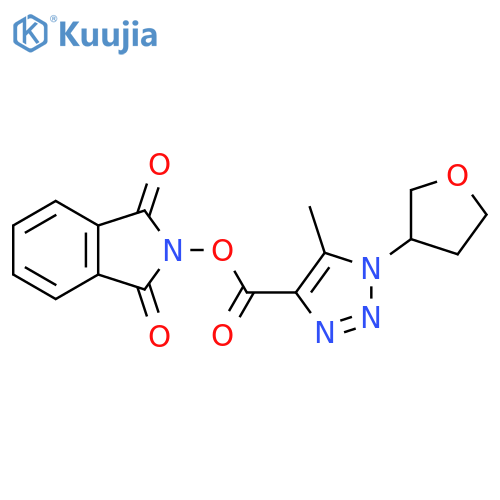 1,3-dioxo-2,3-dihydro-1H-isoindol-2-yl 5-methyl-1-(oxolan-3-yl)-1H-1,2,3-triazole-4-carboxylate structure