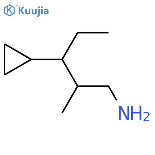 3-Cyclopropyl-2-methylpentan-1-amine structure