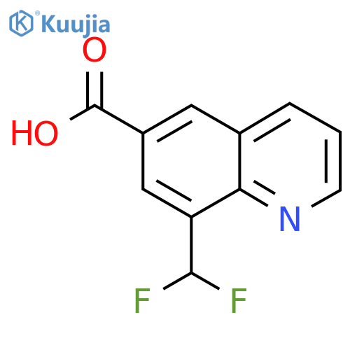 8-(difluoromethyl)quinoline-6-carboxylic acid structure