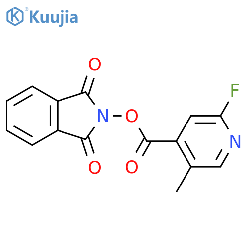 1,3-dioxo-2,3-dihydro-1H-isoindol-2-yl 2-fluoro-5-methylpyridine-4-carboxylate structure