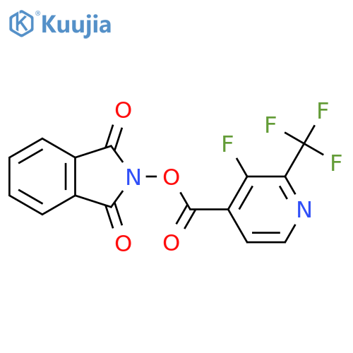 1,3-dioxo-2,3-dihydro-1H-isoindol-2-yl 3-fluoro-2-(trifluoromethyl)pyridine-4-carboxylate structure