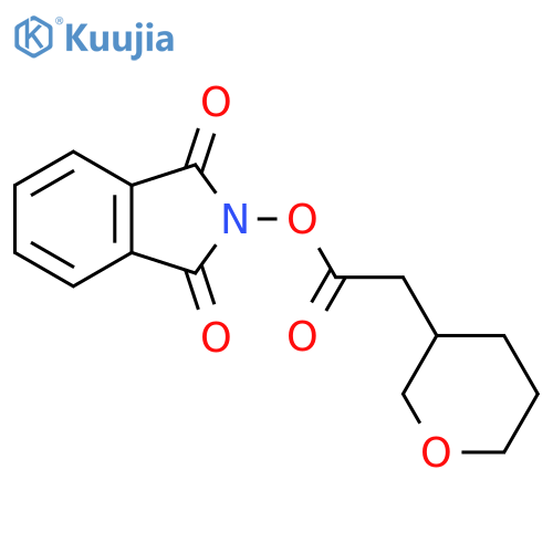 1,3-dioxo-2,3-dihydro-1H-isoindol-2-yl 2-(oxan-3-yl)acetate structure