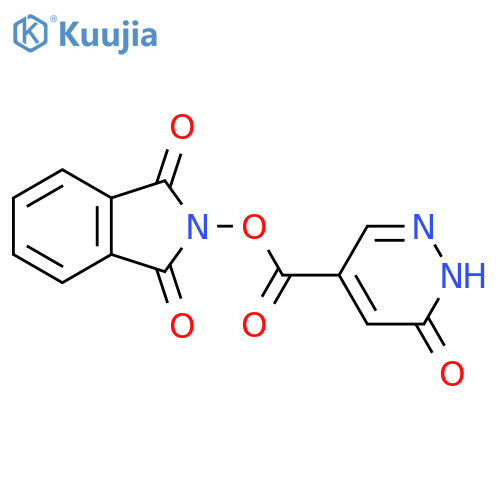 1,3-dioxo-2,3-dihydro-1H-isoindol-2-yl 6-oxo-1,6-dihydropyridazine-4-carboxylate structure