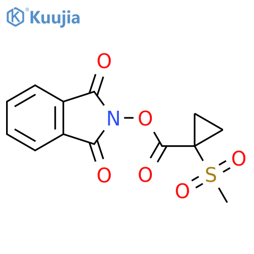 1,3-dioxo-2,3-dihydro-1H-isoindol-2-yl 1-methanesulfonylcyclopropane-1-carboxylate structure