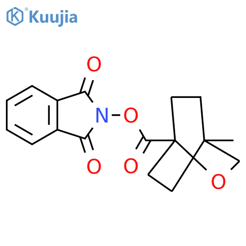 1,3-dioxo-2,3-dihydro-1H-isoindol-2-yl 4-methyl-2-oxabicyclo[2.2.2]octane-1-carboxylate structure