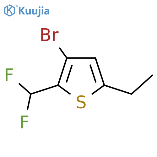3-Bromo-2-(difluoromethyl)-5-ethylthiophene structure